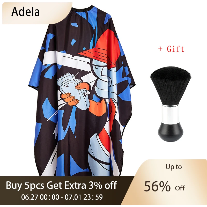 

Professional Hairdressing Cape Waterproof Barber Hair Cutting Gown Hairdresser Apron Printed Salon Styling Tools Hair Dye Capes