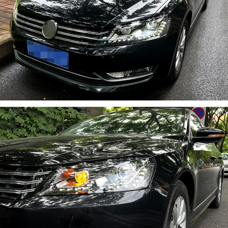 Автомобильный бампер 2011-2015 bi xenon дальний и ближний свет фары головного света для VW