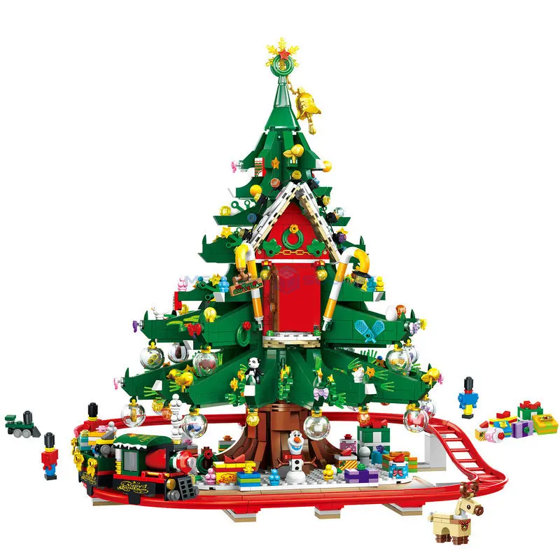 

Christmas Series Christmas Tree Model Building Set Blocks Bricks Christmas Atmosphere Ornaments Toy for Gift