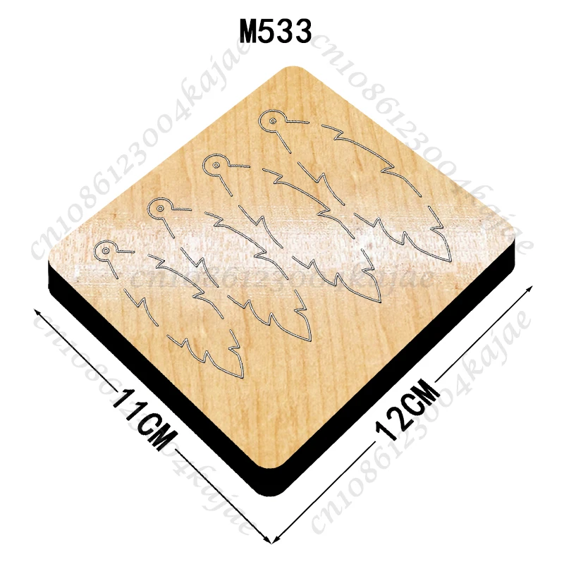 Перьевые серьги новые пресс-формы 2024 Новое поступление Скрапбукинг 16 мм нож