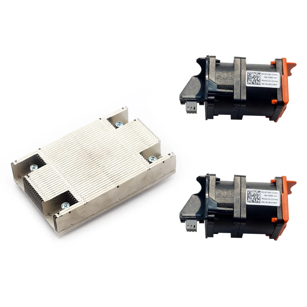 Оригинальный комплект кулера для сервера Poweredge R630, H1M29 CN-0H1M29, охлаждающий вентилятор F1YN7 14VG6 0F1YN7, охлаждающий вентилятор для процессора