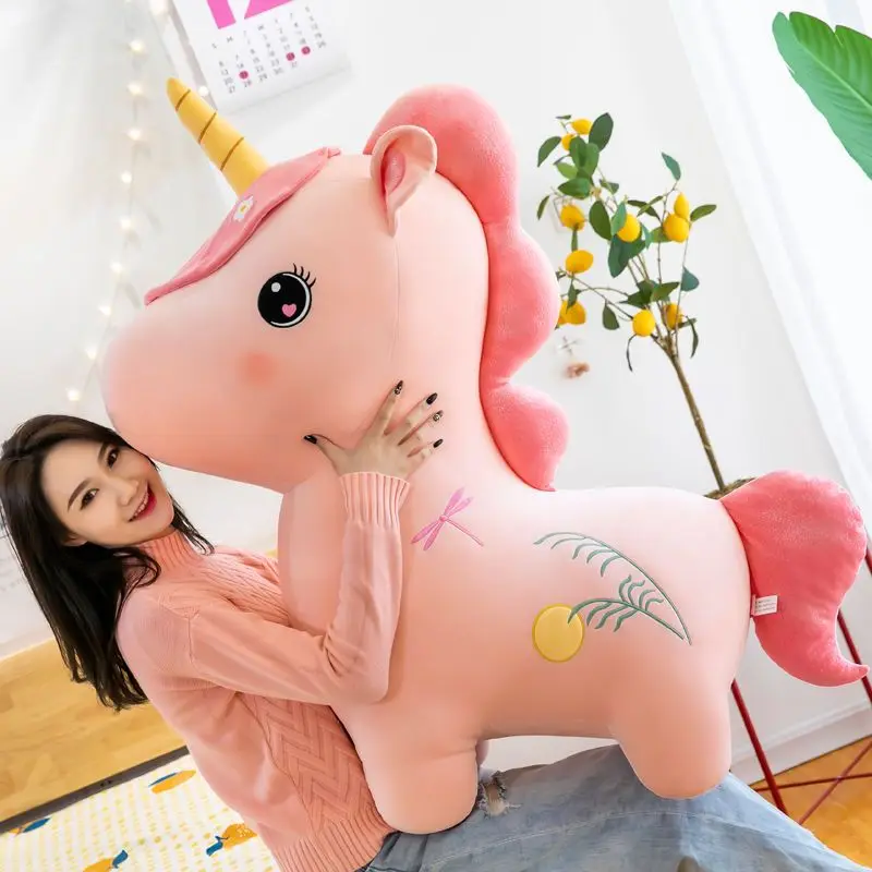 New Large Kawaii Unicorn Plush Toy Stuffed Unicornio Animal Dolls Cute Soft Cartoon Toys for Children Girl Kids Birthday Gifts images - 6