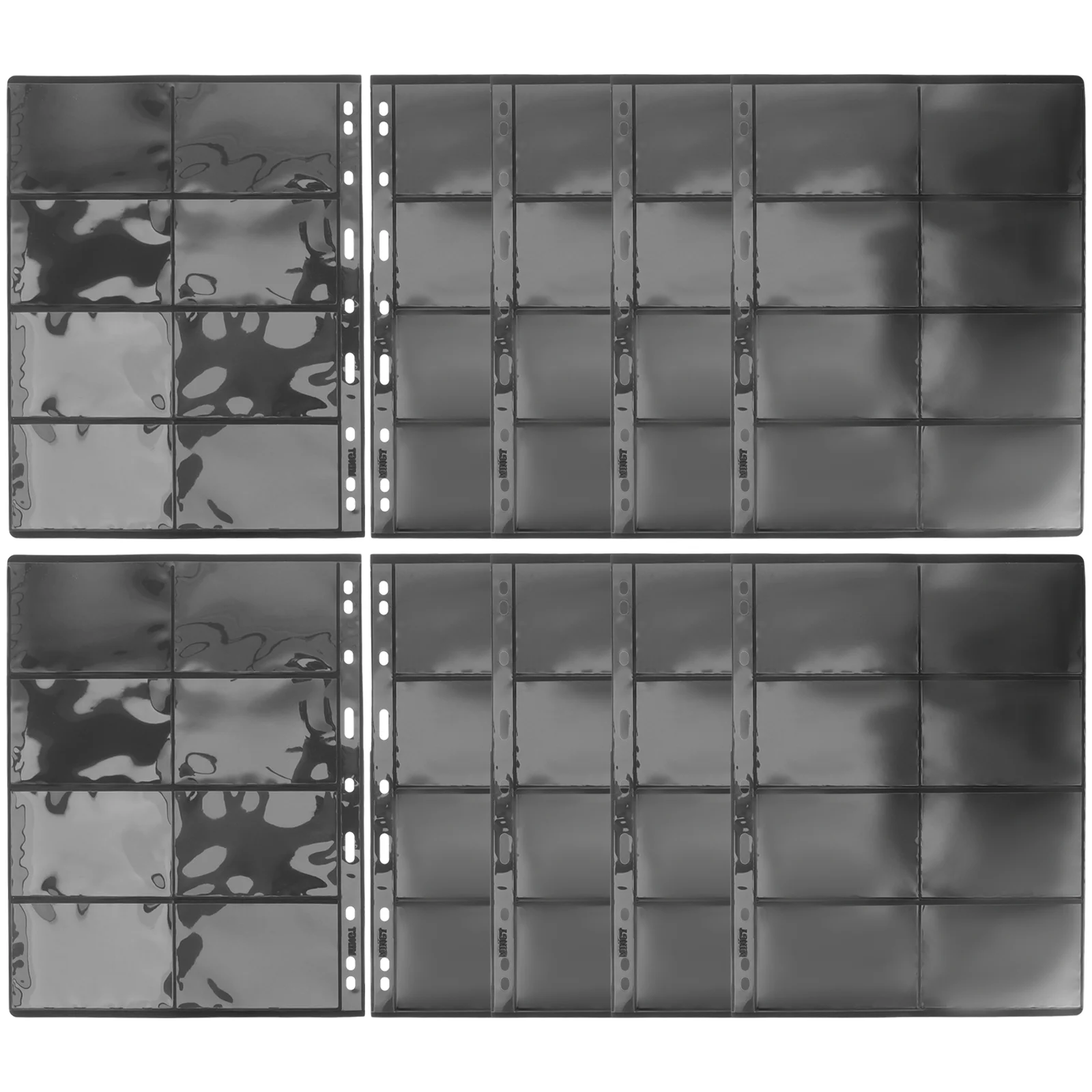 

10 Sheets Stamp Collecting Album Pages Collection Book Coin Holder Convenient Storage Albums Pvc