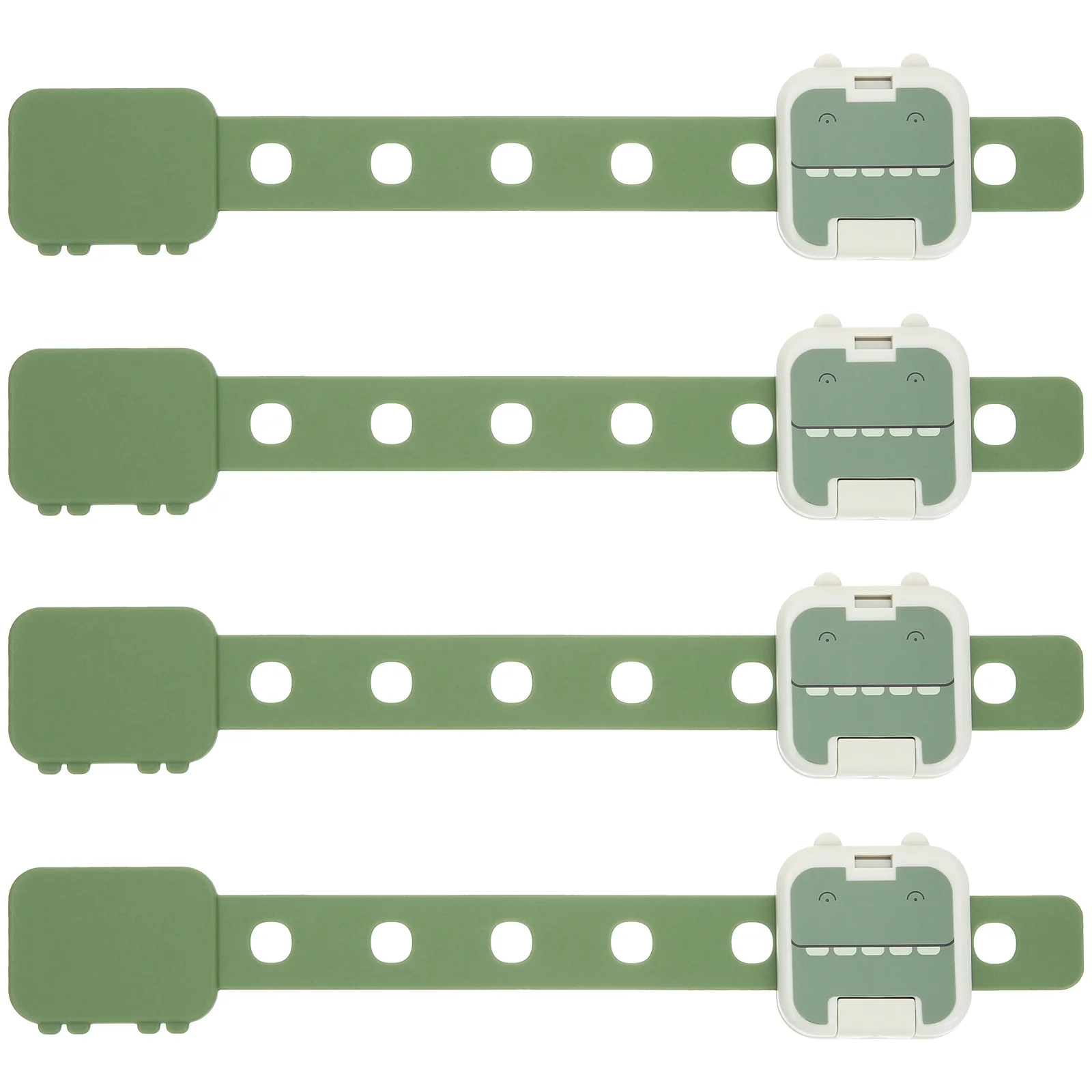 

4Pcs Proofing Cabinet Locks Cartoon Strap Locks Child Proof Drawer Locks