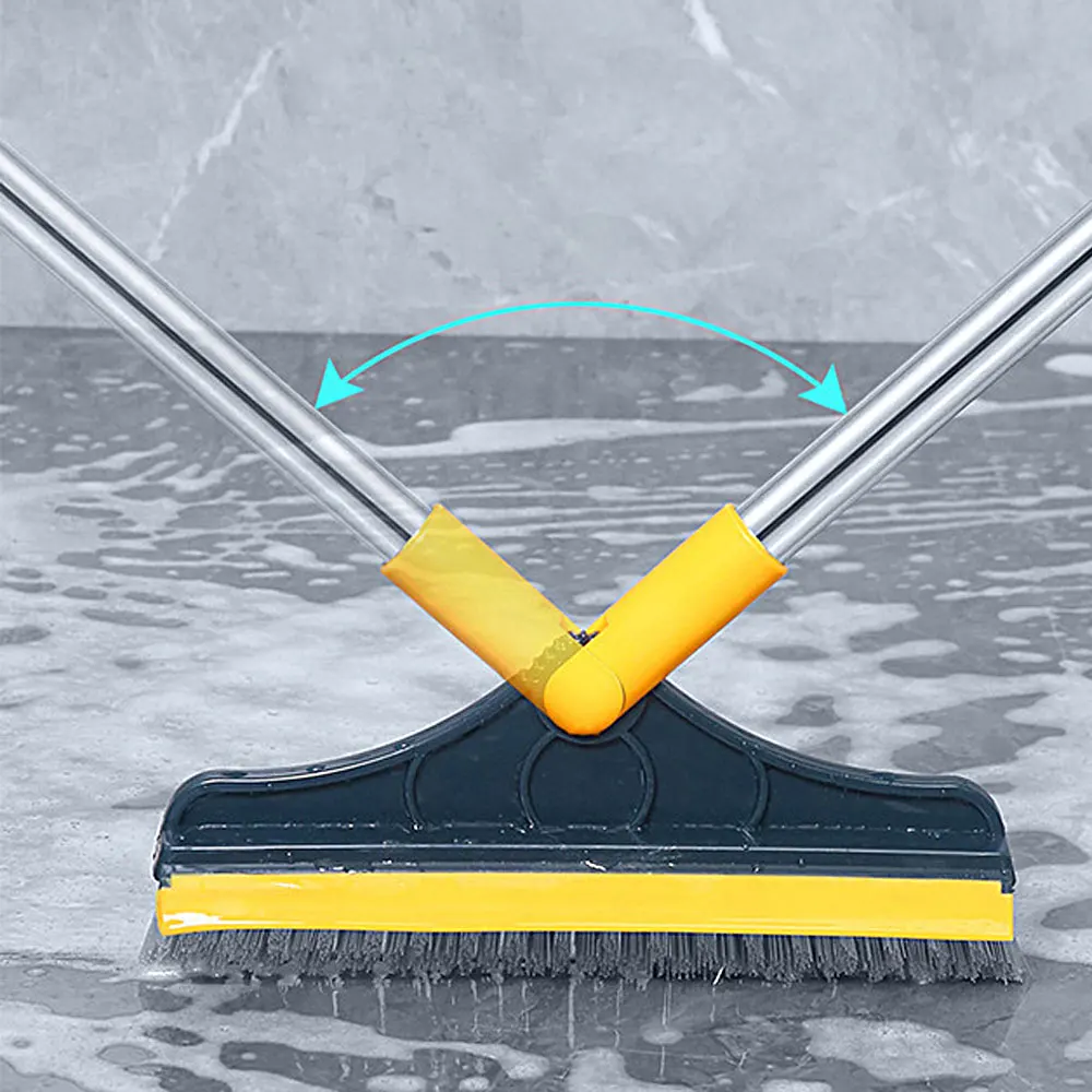 Щетка с длинной ручкой для ванной комнаты 2 в 1 щетина пола керамической плитки