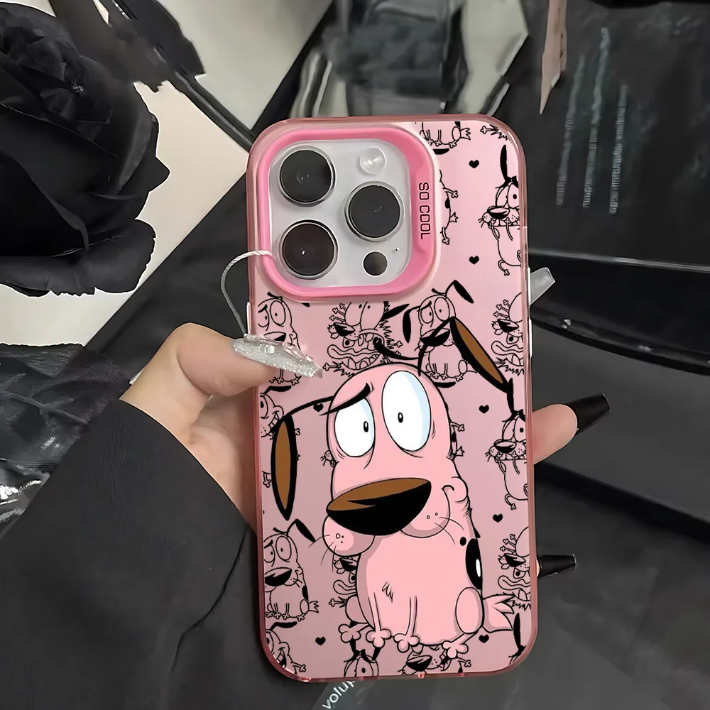 Фото Горячий чехол для телефона COURAGEOUS Cowardlys Dog для Samsung Galaxy S26 S25 S24 S23 S22 S21 Ultra Edge Plus 4G 5G с защитой от падения, матовый чехол №2