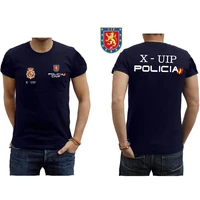 spanish police uip badge custom t shirt premium cotton short sleeve o neck mens t shirt new s 3xl