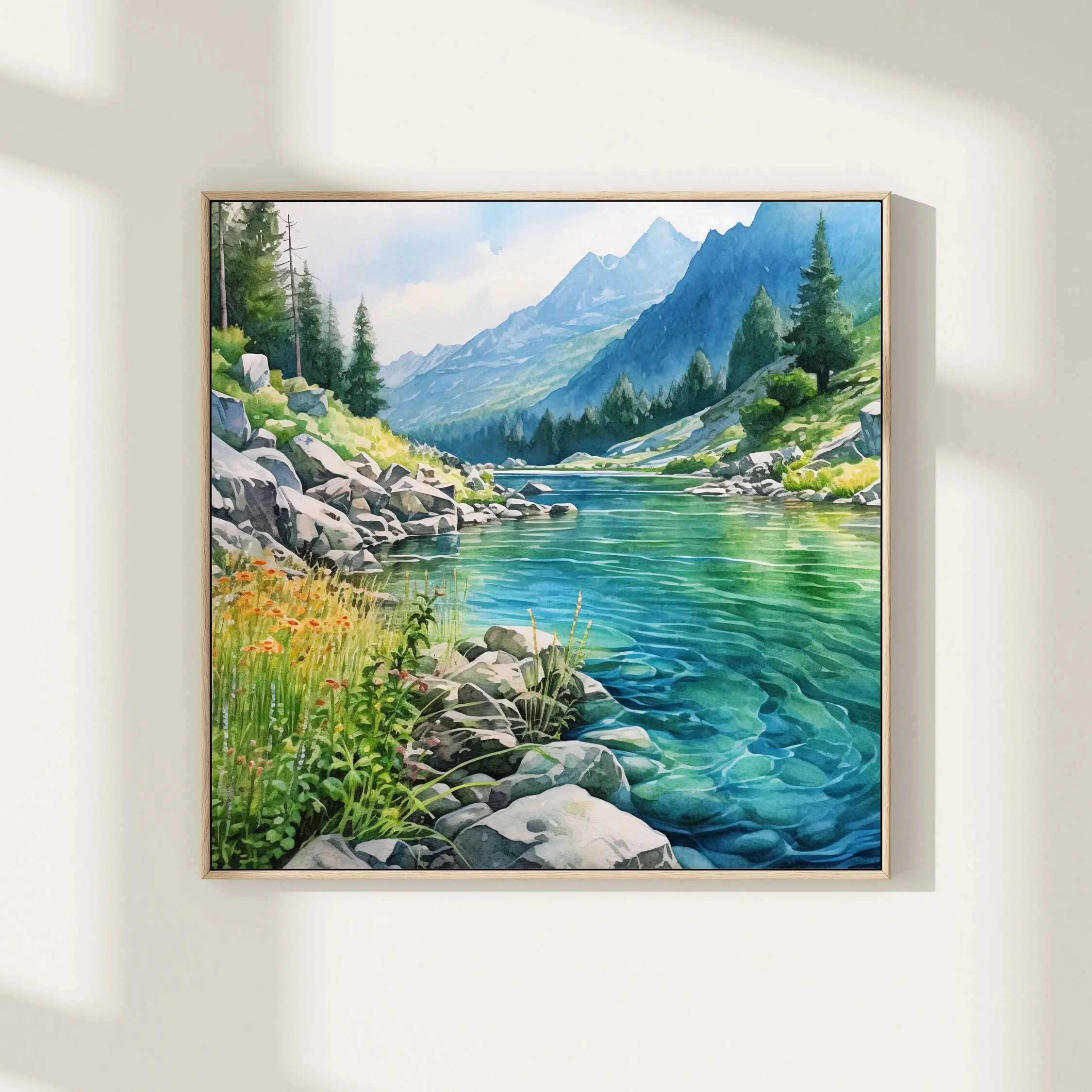 

Настенная картина "Горное озеро" на холсте