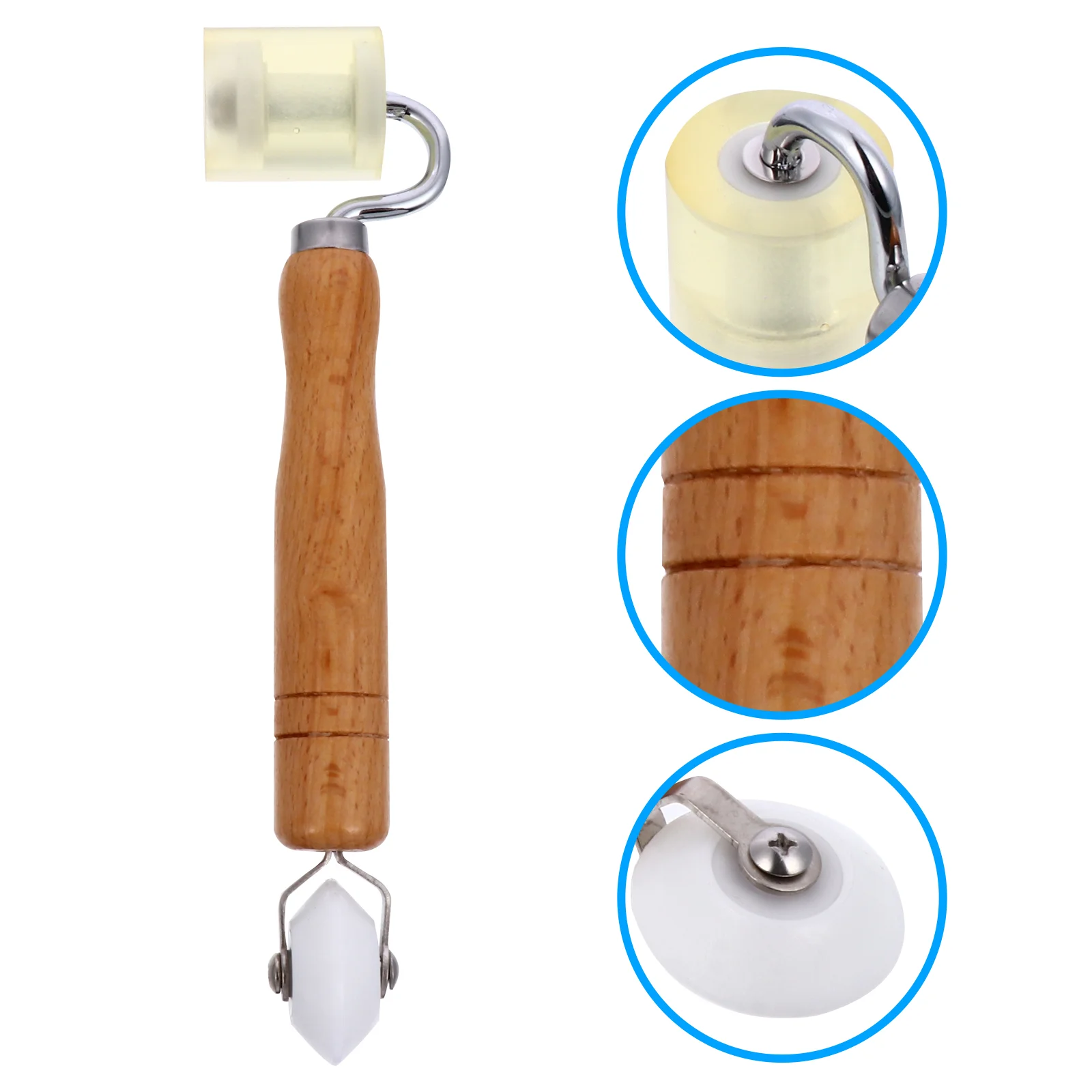 

1 Pc Seam Roller Wooden Prime Sturdy Tool Wheel Roller for Home Wallpaper