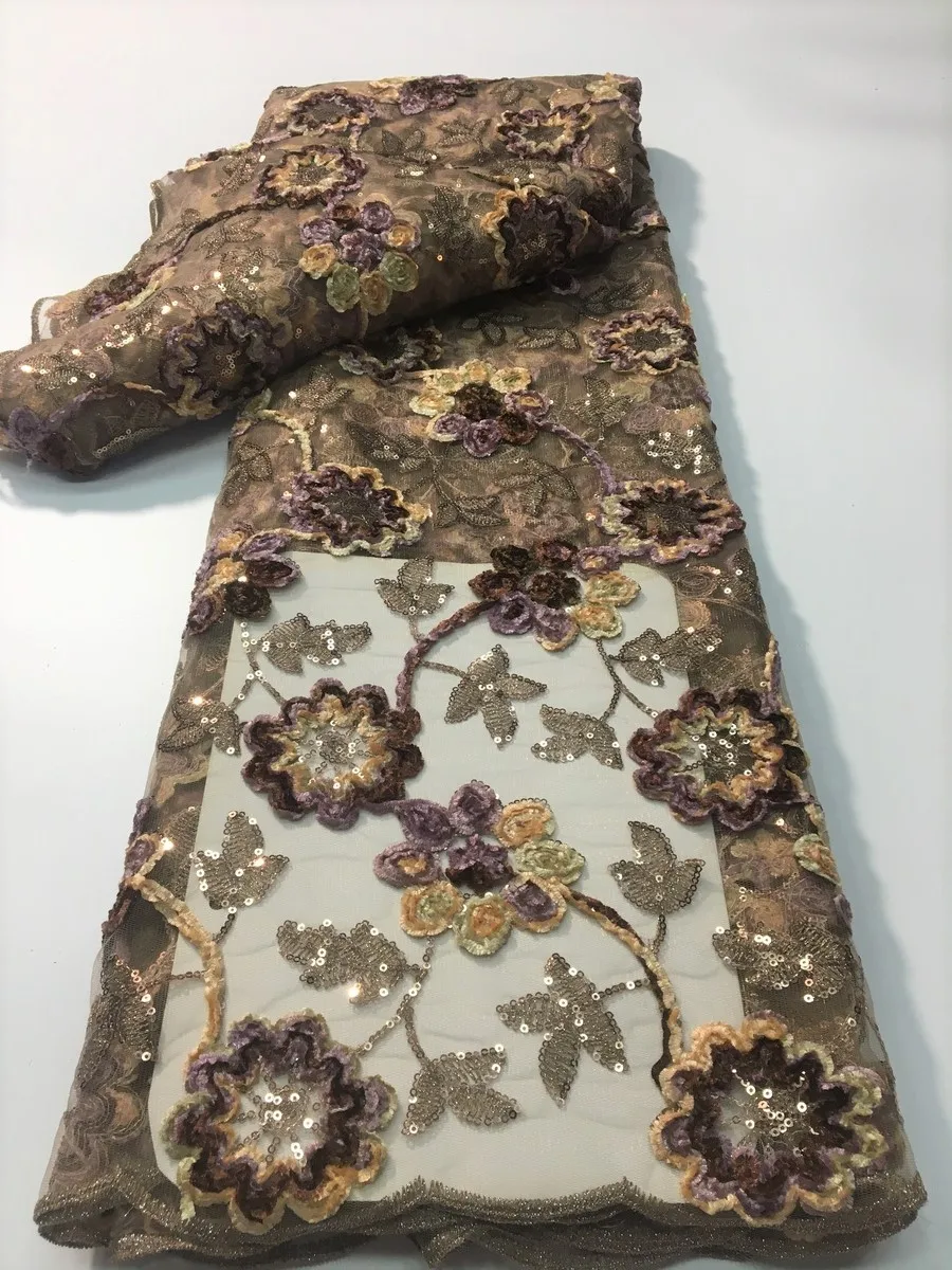 Белая французская кружевная ткань с пайетками для вечеринок 2022 года, нигерийский тюль нового материала KYX2206.