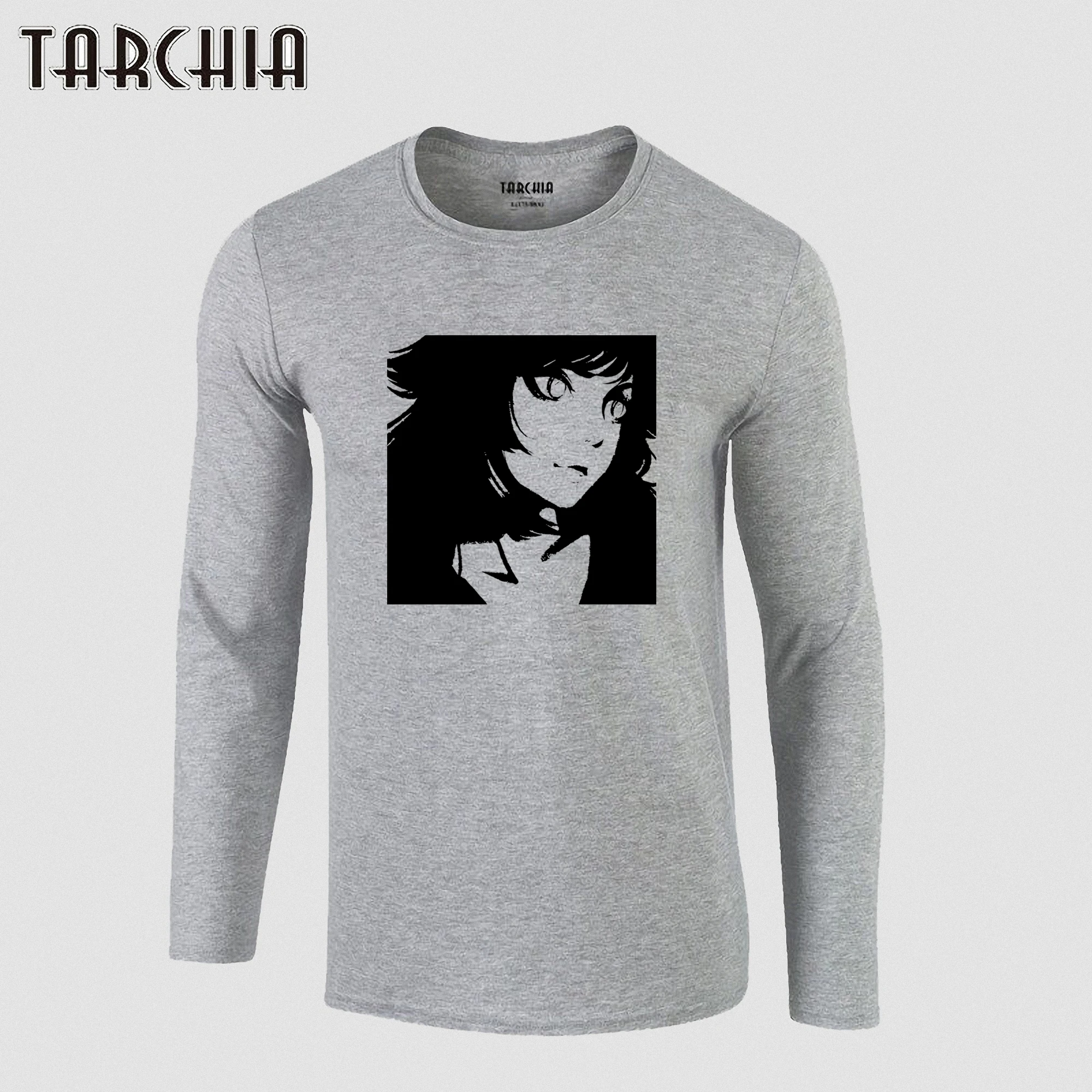 

TARCHIA 2023 New Men Graphic T-Shirt Oversized Anime Cheap Love Slim Fit Cool Long Sleeve Black Tshirt Tee Top Camisetas