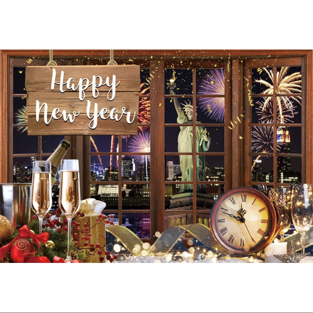 Фотофон с новым годом 2023 фейерверк вечеринка Декор Детский портрет