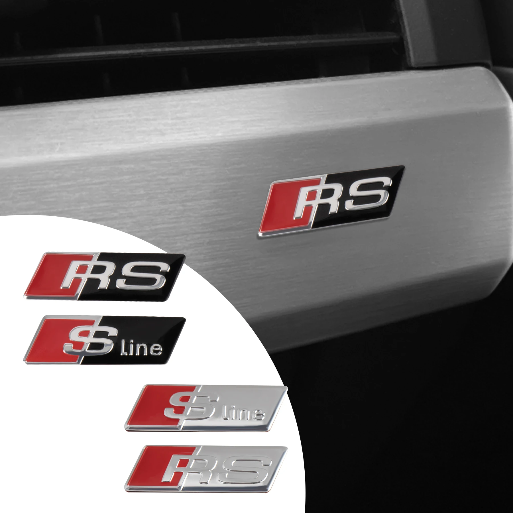 2/4 шт. наклейка на руль автомобиля значок украшение интерьера для Audi Sline RS SQ7 S5 S4 S6 S7