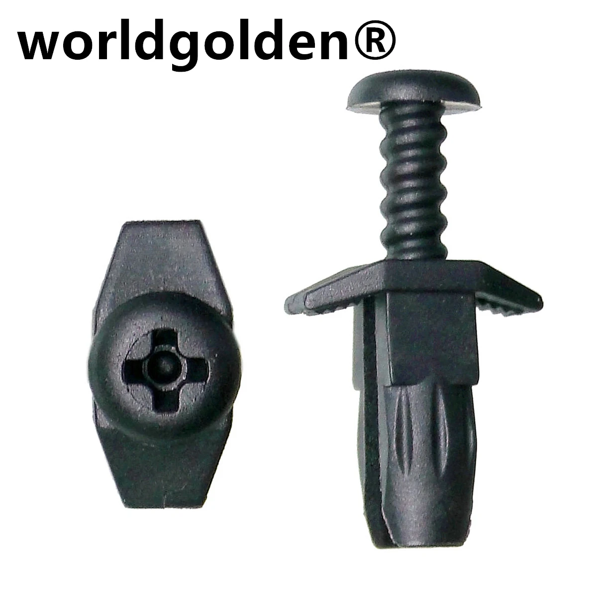

worldgolden, 10 шт., автомобильная пластиковая застежка, передняя декоративная решетка, рулевая колонка, втулка, зажим для панели для BMW 51131885399