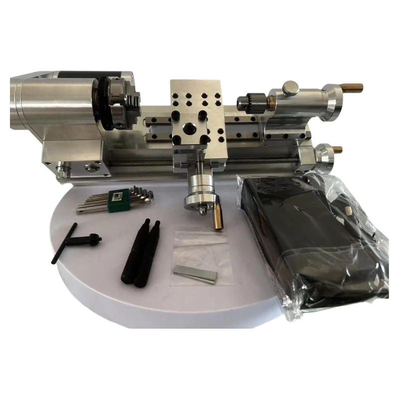 

Небольшой токарный станок для деревообработки, портативный настольный мини-токарный станок 110 В-220 В, 100-2500 об/мин, мини-токарный станок, многофункциональный бытовой