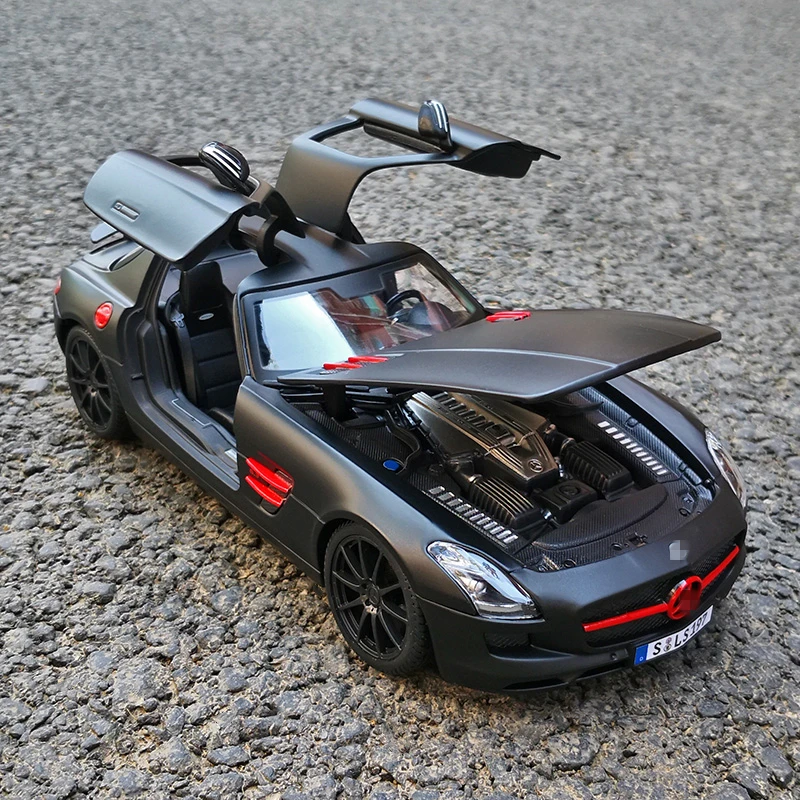 

1:32 Benzs SLS AMG-GT Alloy Sports Car Model Diecasts Metal Toy Vehicles Car Model Simulation Sound Light Collection Kids Gift