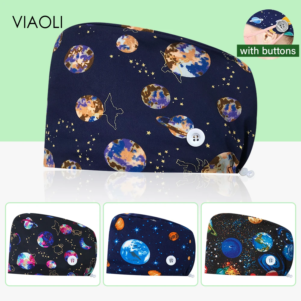 

Оптовая цена, шапочка с мультяшным принтом для груминга домашних животных, дышащая лабораторная детская шапочка, медицинские аксессуары