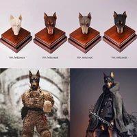 ms2102 model 16 scale male animal head sculpt devil doberman monster dog for 12 inch action figure body doll toy collection