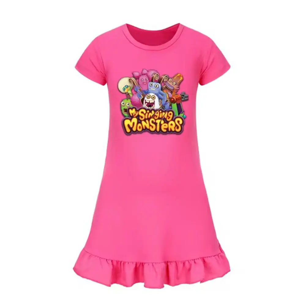 Одежда моих Поющие Монстры детские летние повседневные платья ночные рубашки