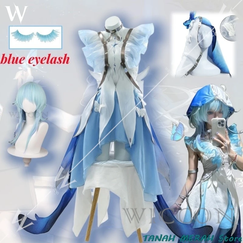 The Shorekeeper Cosplay Wuthering Waves Costume Lovely Dress Uniform Women Game Suit Halloween Party Outfit Role Play