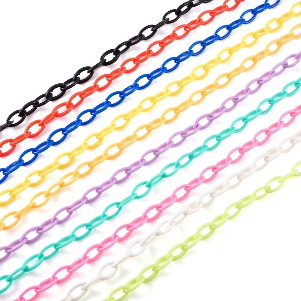 

Plastic Chain 10pcs Acrylic Chain For Bracelets And Bag Hanging Chains Glasses Ropes Popular Necklaces Chain