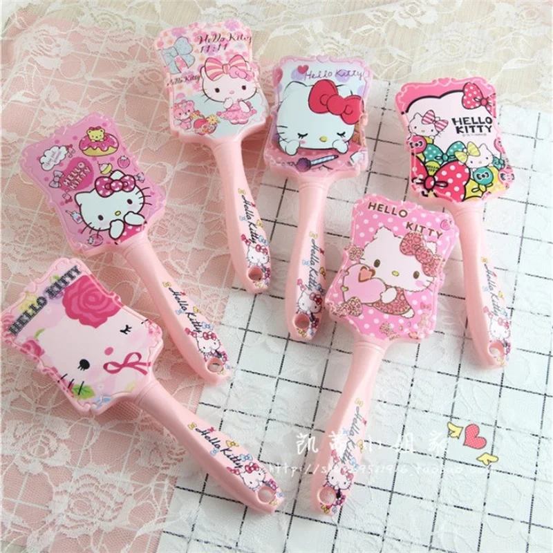 

Kawaii Sanrioed Anime Cartoon series HelloKitty Cute Kitty Comb Airbag Anion Hairdressing Comb Female Growth Hair Comb Pink