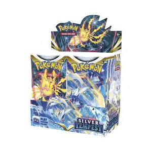 Imported Pokémon TCG：Sword & Shield—Silver Tempest Booster Display Box (36 Packs) Card Pikachu Game Poke