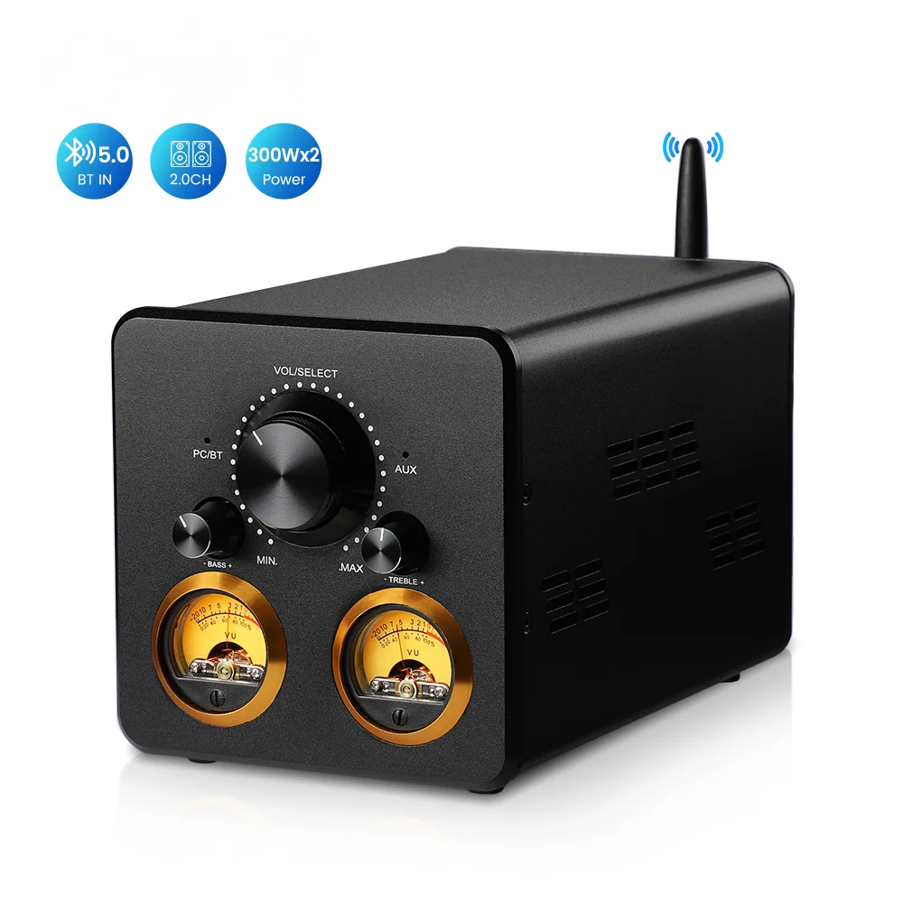 Усилитель мощности TPA3255 HiFi 300Wx2 VU метр