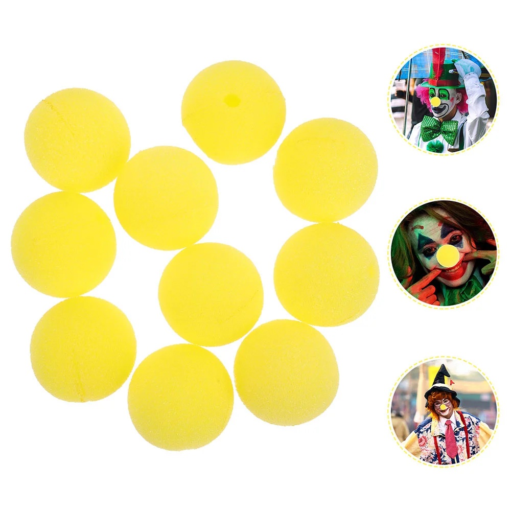 

40 Pcs Clown Nose Portable Circus Carnival Supply Replaceable Cosplay Sponge Compact Prop Noses