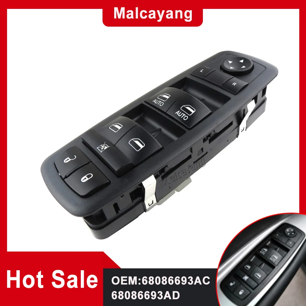 

Power Window Switch For 2011 2012 2013 Dodge Durango 3.6L 5.7L High Quality 68086693AC 68086693AD 68086693AE