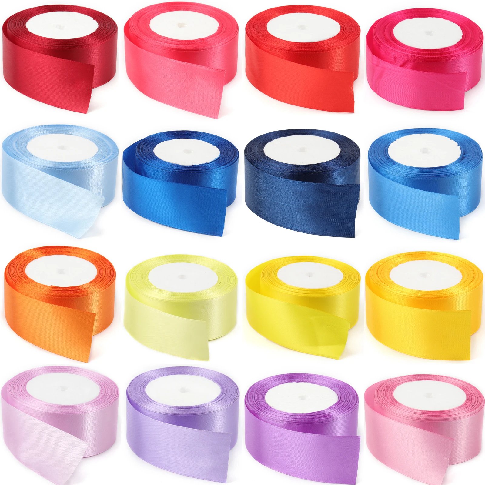 

25yard 4cm Silk Satin Ribbons for Halloween Christmas Wedding Birthday Party Decorations DIY Handmade Gift Box Accessories