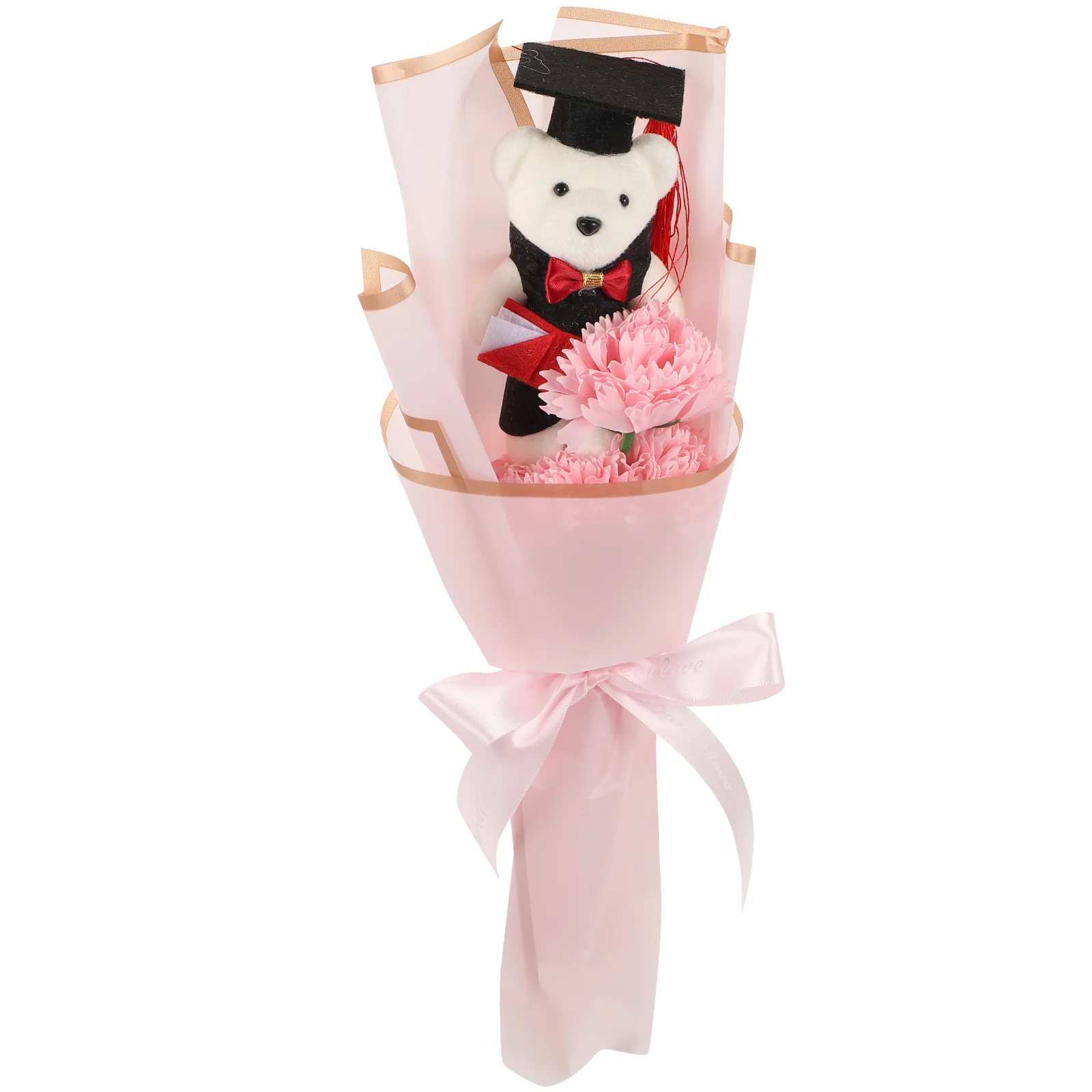 

Bear Graduation Gift Adorable Bouquet Nursing Gifts Present Girl Accessories Ornament Presents Chic