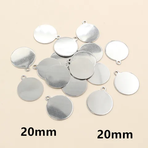 Круглые подвески-монеты из цинкового сплава 6-25 мм