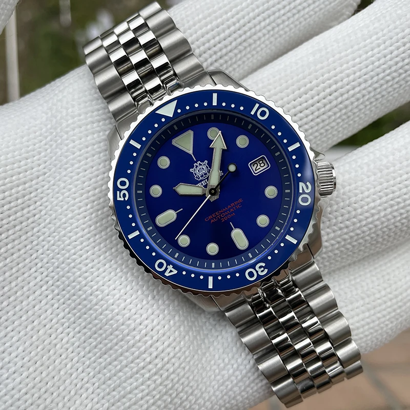 

STEELDIVE Men Diver Watch Water Retro Automatic Mechanical Wristwatch 200M Waterproof C3 Luminous Sapphire NH35 Ceramic Bezel