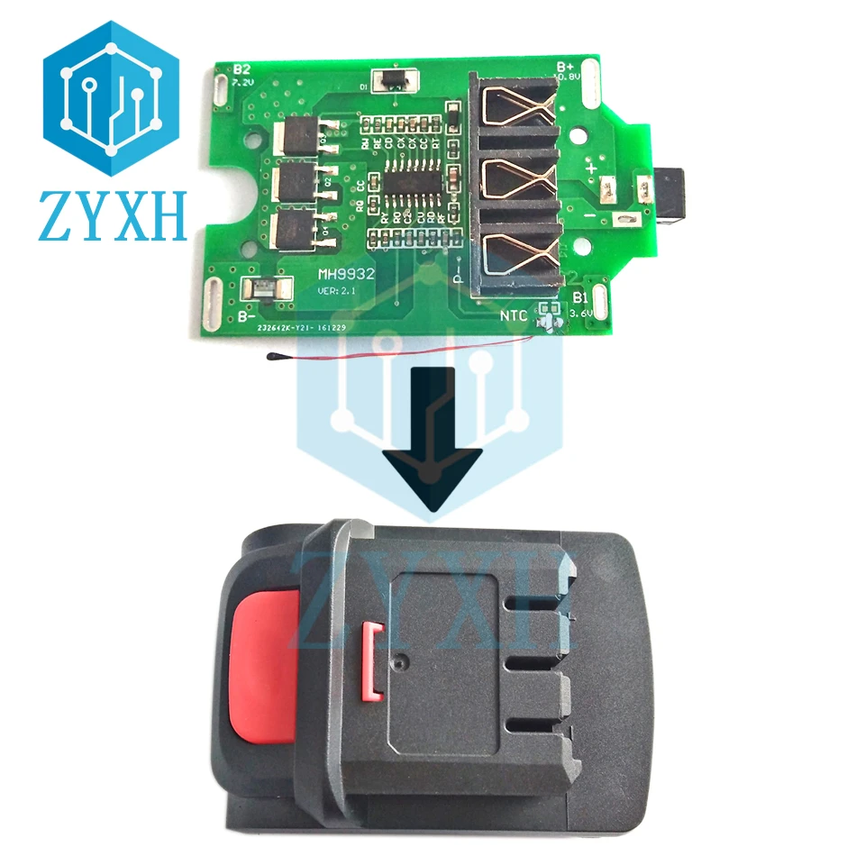 BMS 3S 22A 10.8V 12.6V Li-ion 18650 Battery Packs Charge Board NTC Temperature Protection For Electric Screwdriver Tools