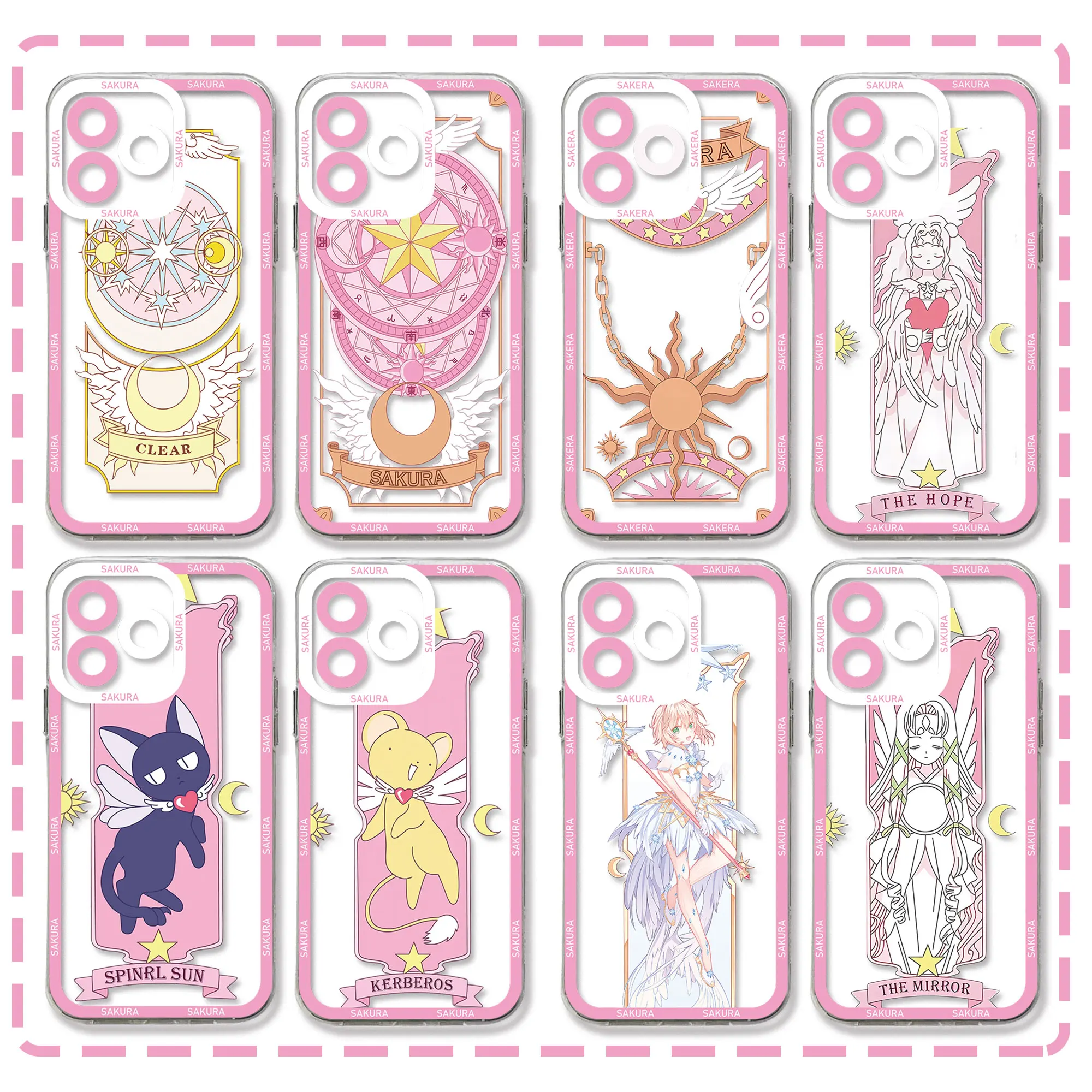 Чехол для телефона Cardcaptor Sakura Magic Circle Samsung S24 S23 S22 S21 S20 S10 FE Note20 Note10 Plus