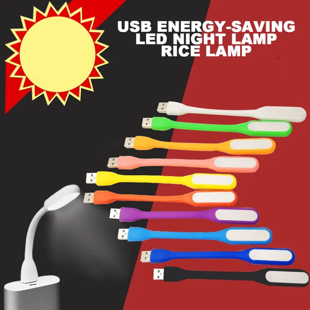

Mini Flexible USB LED Light Portable Bendable USB Lamp Reading Soft Bright For PC Laptop Desktop Power Bank Table USB Gadgets