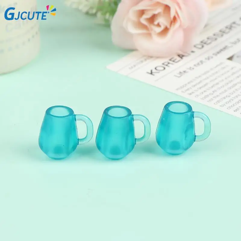 

Кукольный Миниатюрный Кукольный домик в горошек, чашки для воды 1:12, миниатюрный кукольный домик, Декор, подарок для детей