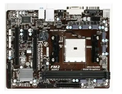 

Gigabyte GA-F2A85XM-DS2 A85 материнская плата FM2 USB3.0 SATA3.0 fight ASUS A75 A88 spot