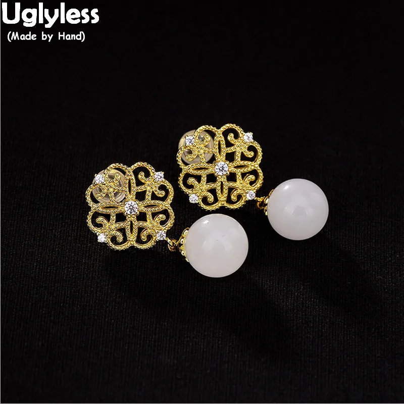 

Женские серьги из серебра 925 пробы с натуральным нефритом