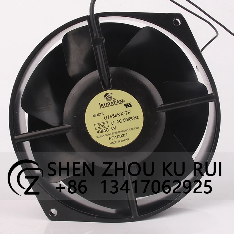 U7556KX-TP вентилятор охлаждения для IKURA AC230V 43/40W EC AC 172X150X55 17 см 17255 цельнометаллическая Центробежная Вентиляция с высокой температурой