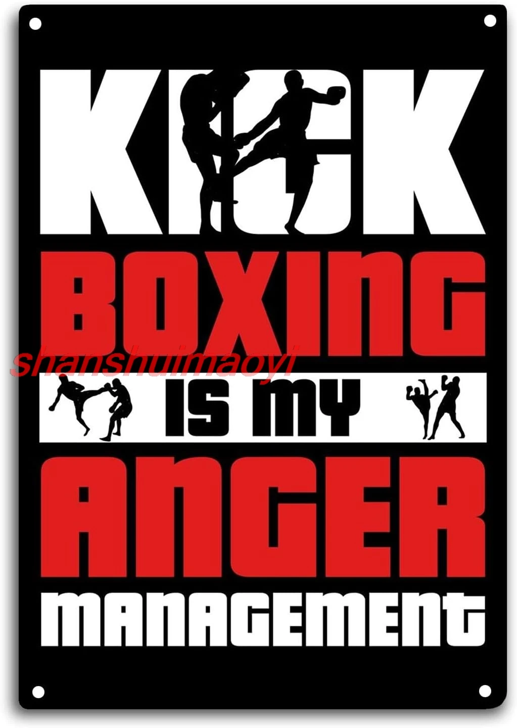 Кикбоксинг Фитнес Оловянная вывеска Комната Стена Окно Декор - это мое