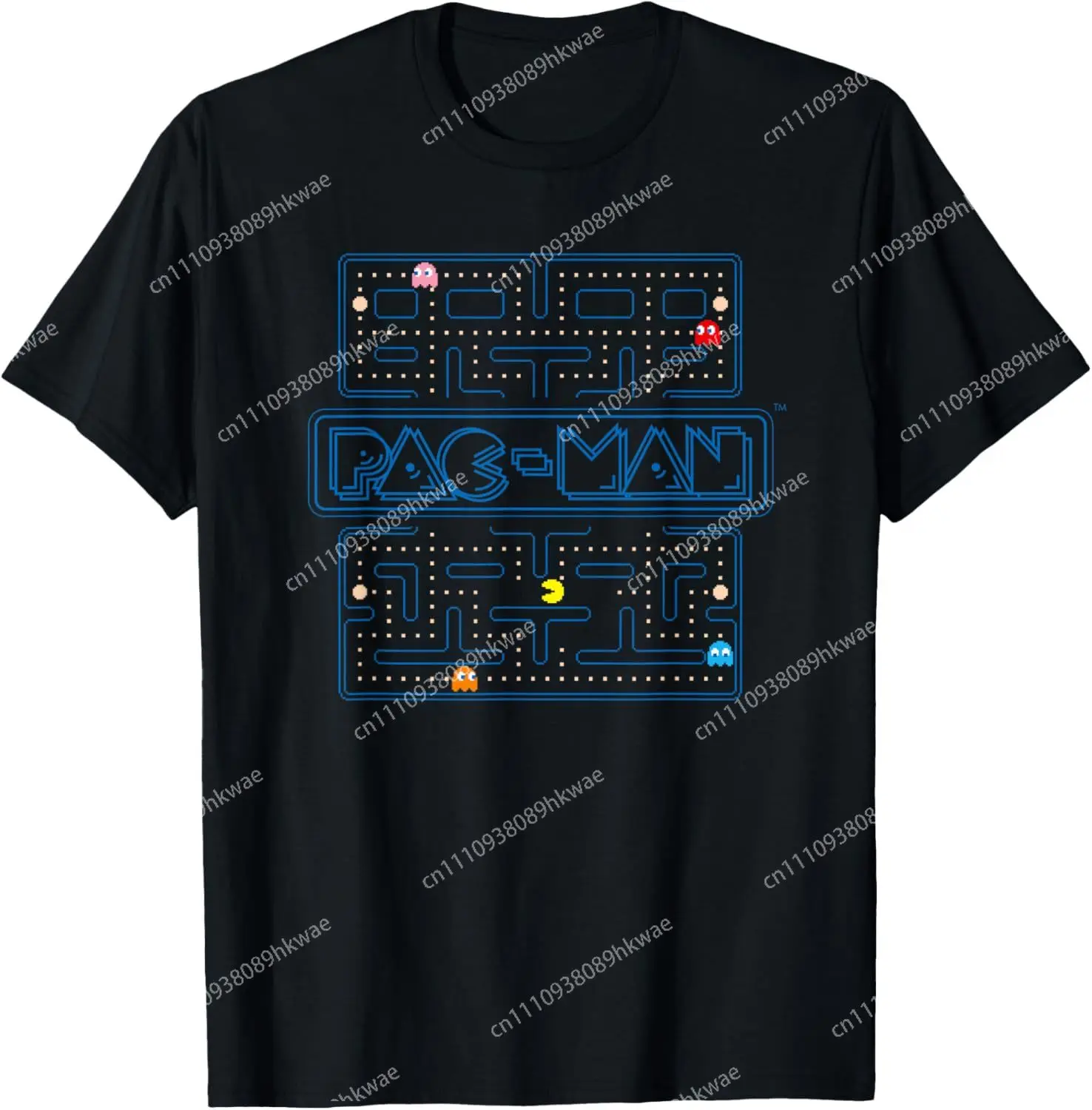 Фото Футболка Bandai PAC-MAN Classic 030, модная повседневная забавная мужская футболка S-6XL, летняя №1