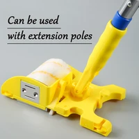 paint roller proffesional clean cut paint edger with 2pc replacement rollers brush wall painting tool for room wall ceilings