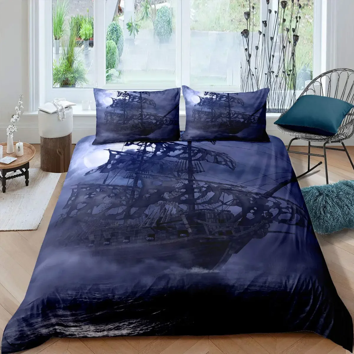 Комплект постельного белья &quotПарусник&quot из полиэстера 3 шт