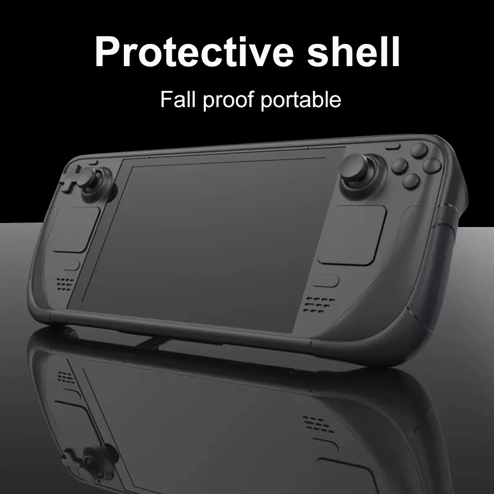 

Game Console Protective Shell with Bracket Anti-scratch Protective Shell Back Case Replacement for Steam Deck Accessories