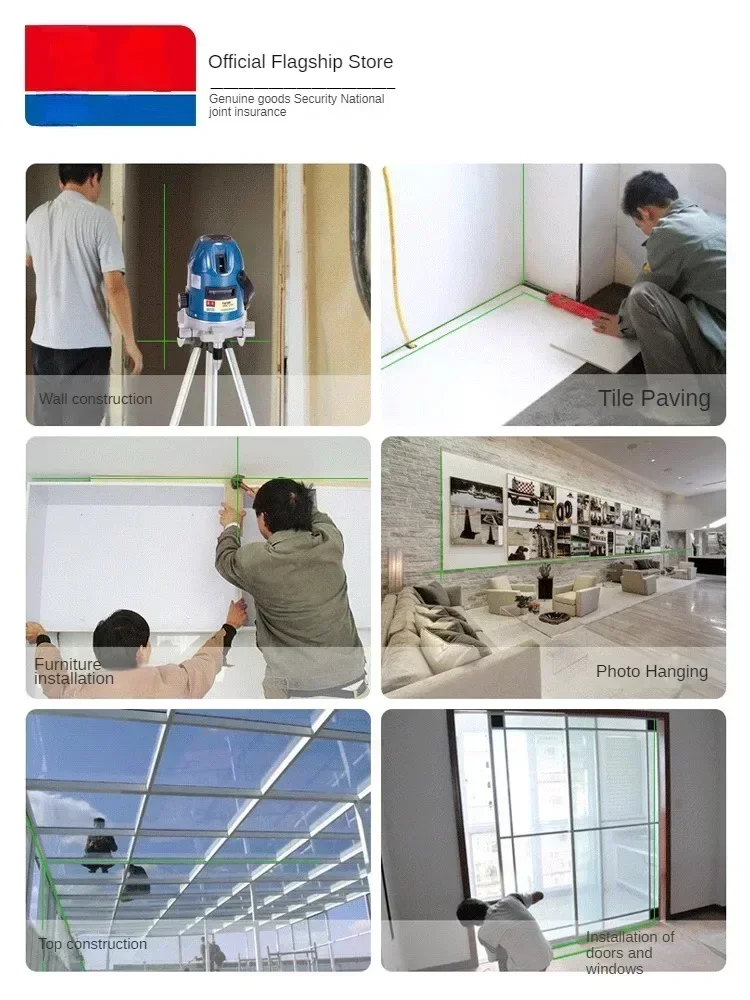 Premium Eastsun Laser Level Tool 2-Line/5-Line Strong Light Fine Line Infrared for Construction