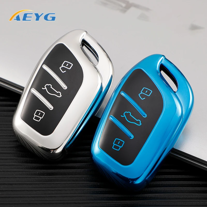 

TPU Car Remote Key Case Cover Shell Fob For MG ZS EV MG6 EZS HS EHS 2019 2020 For Roewe RX5 I6 I5 RX3 RX8 ERX5 MG5 RX5 Keychain