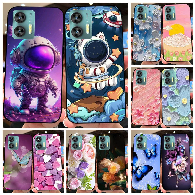 Для Oukitel C35 / C36 искусственная Цветочная Мягкая силиконовая ТПУ Новая модная