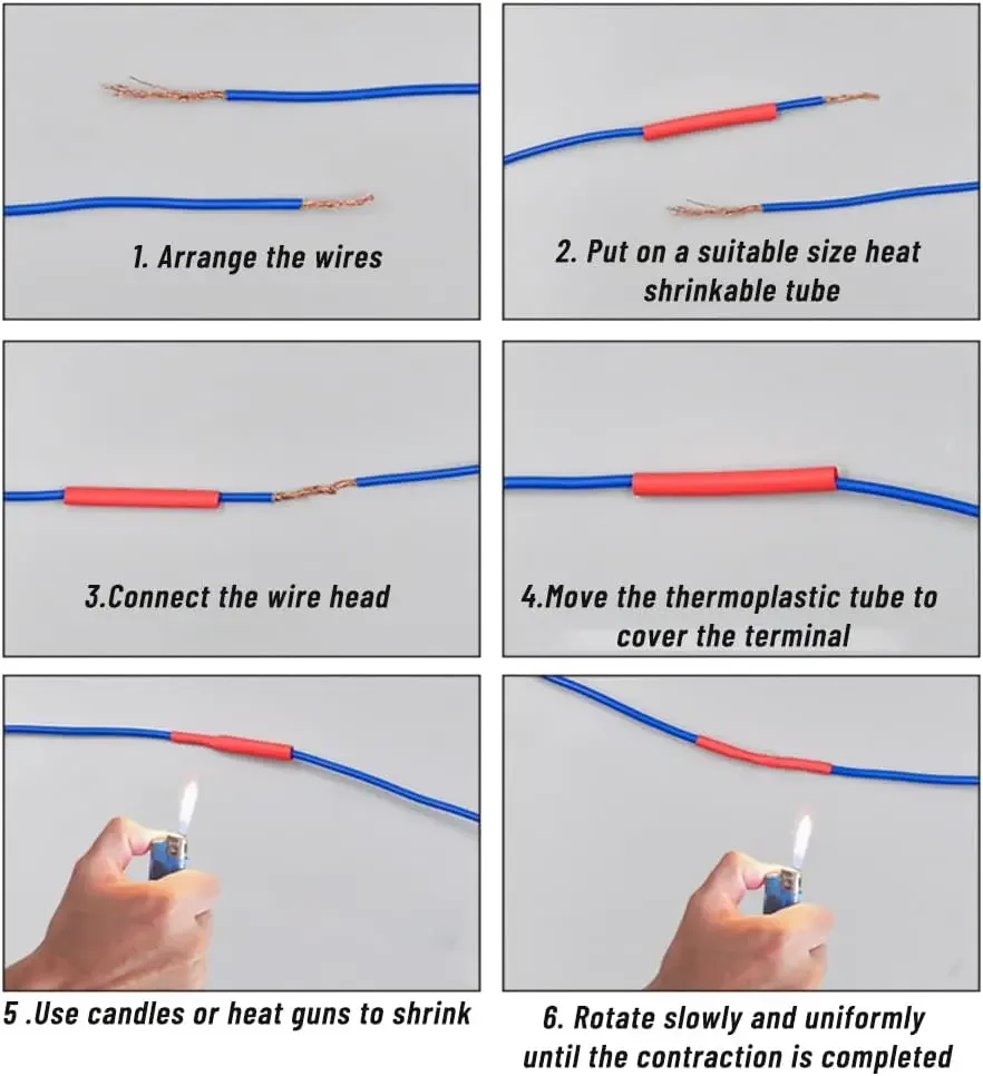 Термоусадочные трубки термостойкая трубка комплект для упаковки термоусадочной